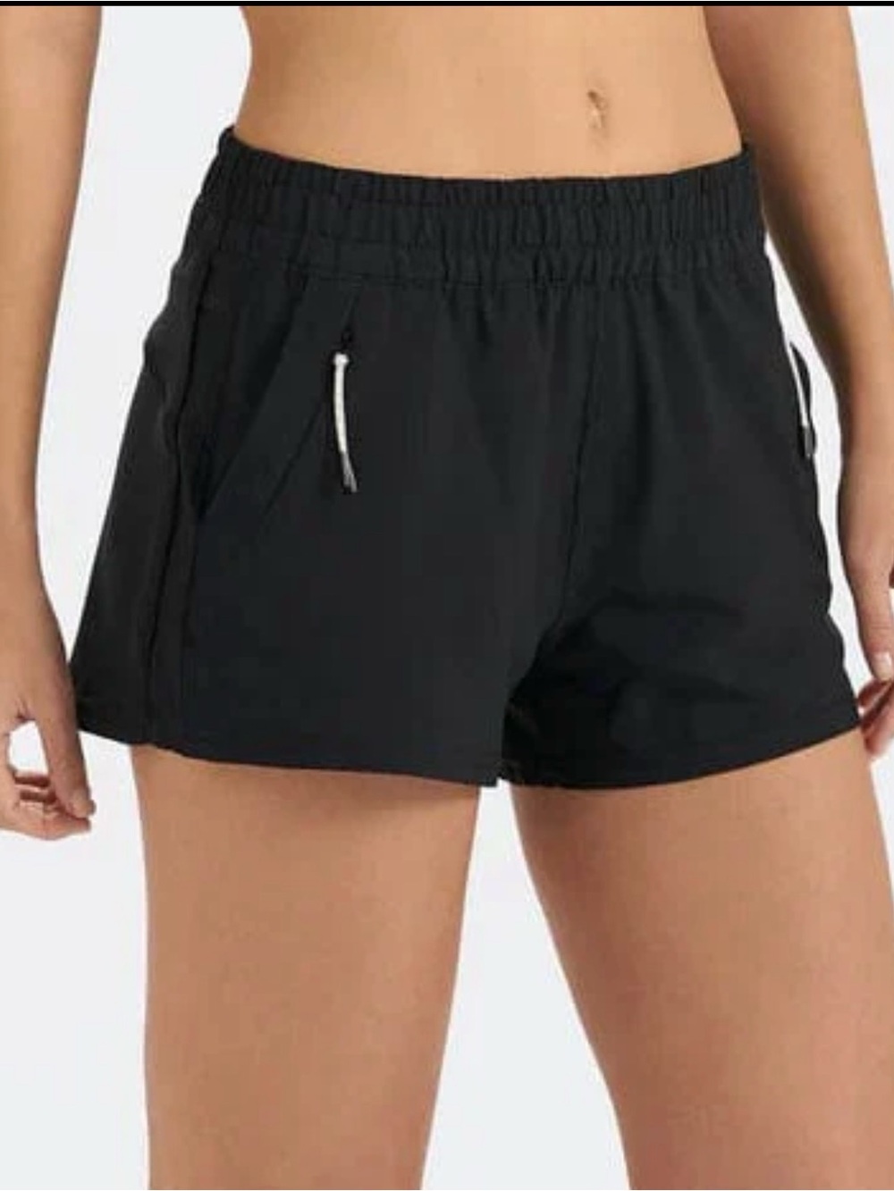 Vuori Black Dash Shorts with Zipper Pockets- M